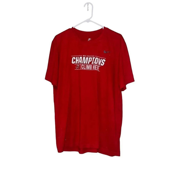 Nike Men's‎ Team Issued Western Kentucky Hilltoppers Red Short Sleeve Shirt XXL - Picture 1 of 4